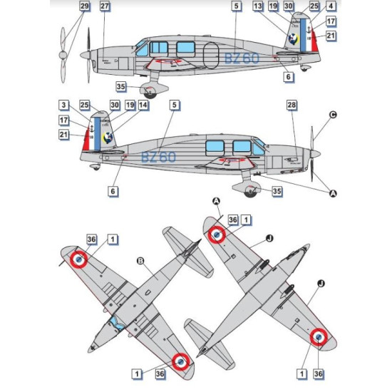 Dora Wings 48030 1/48 Caudron C.635 Simoun Plastic Model Kit