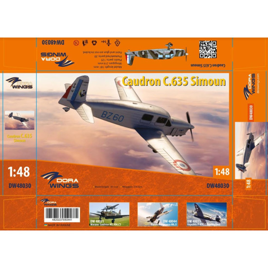 Dora Wings 48030 1/48 Caudron C.635 Simoun Plastic Model Kit