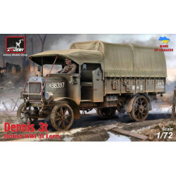 Armory Ar-72101 1/72 Dennis 3t Lorry British Wwi Lorry W Flatbed Cargo Body Plastic Model Kit