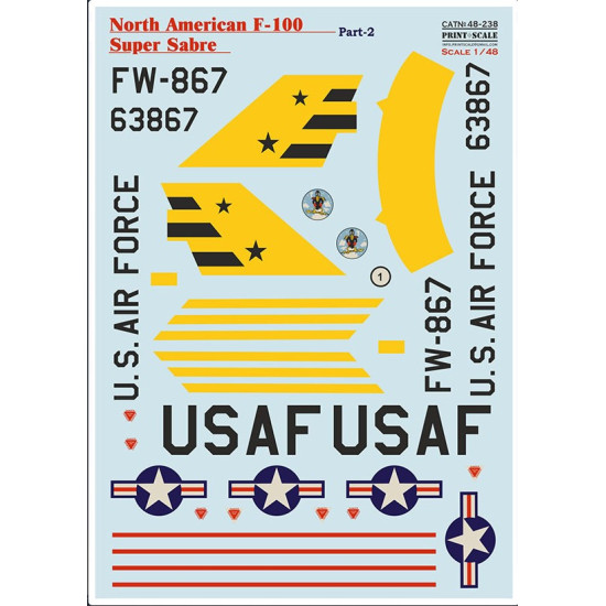 Print Scale 48-238 1/48 F 100 Super Sabre. Part 2