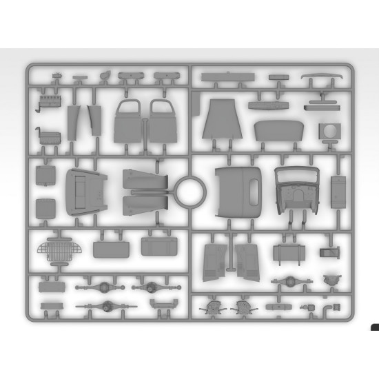 Icm 35587 1/35 Wwii Us Army Kitchen Truck Plastic Model Kit