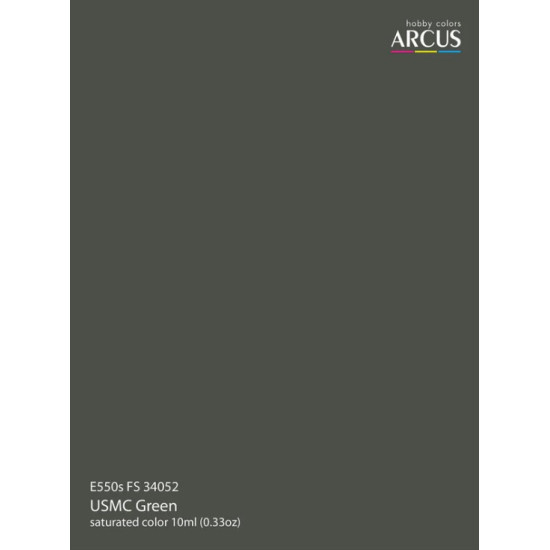 Arcus A550 Acrylic Paint Fs 24052 Marine Green Saturated Color 10ml.