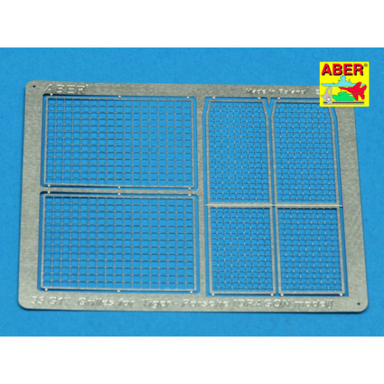 Grilles for Tiger Porshe, Dragon 1/35 Aber 35-G17