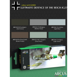 Arcus A2004 Acrylic Paints Set Luftwaffe Defence Of The Reich Jg27 6 Colors In Set 10ml