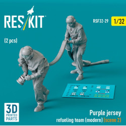 Reskit Rsf32-0029 1/32 Purple Jersey Refueling Team Modern Scene 2 2 Pcs 3d Printed