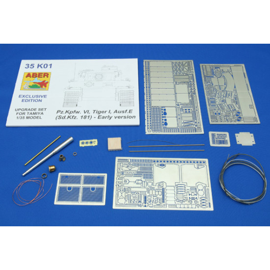 Pz.Kpfw. VI Ausf.E (Sd.Kfz.181) Tiger I - early version 1/35 Aber 35-K01