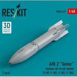 Reskit Rs48-0473 1/48 Air 2 Genie Nuclear Air To Air Rocket 1pcs F89 F101 F102 F106 3d Printed