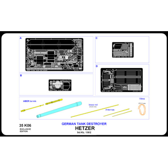 Sd.Kfz. 138/2 HETZER 1/35 Aber 35-K06