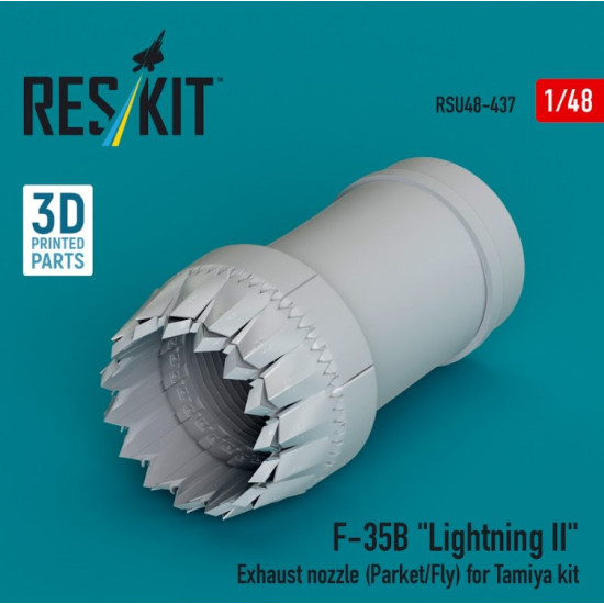 Reskit Rsu48-0437 1/48 ​​F-35B Lightning II exhaust nozzle Parked/Fly for Tamiya kit 3D printed