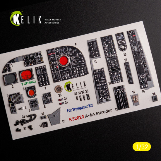 Kelik K32023 1/32 3d Decal For A-6a Intruder Interior For Trumpeter Kit