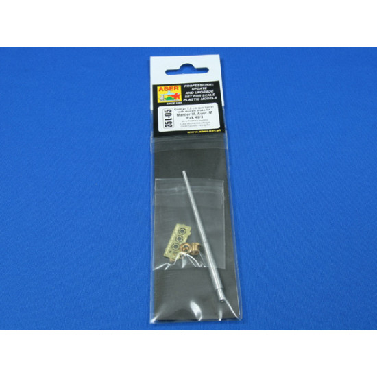 Pak 40/3 barrel with muzzle brake 1/35 Aber 35-L05