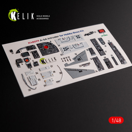 Kelik K48099 1/48 3d Decal For A-6a Intruder Interior For Hobbyboss