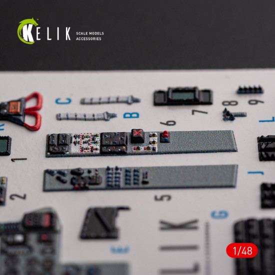 Kelik K48102 1/48 3d Decal For Mig-29as Interior For Academy Kit