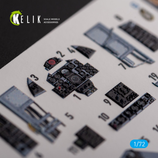 Kelik K72127 1/72 3d Decal For Fg.1 Phantom Interior For Airfix