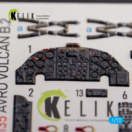 Kelik K72135 1/72 3d Decal For Avro Vulcan B.2 Front Cockpit Interior For Airfix