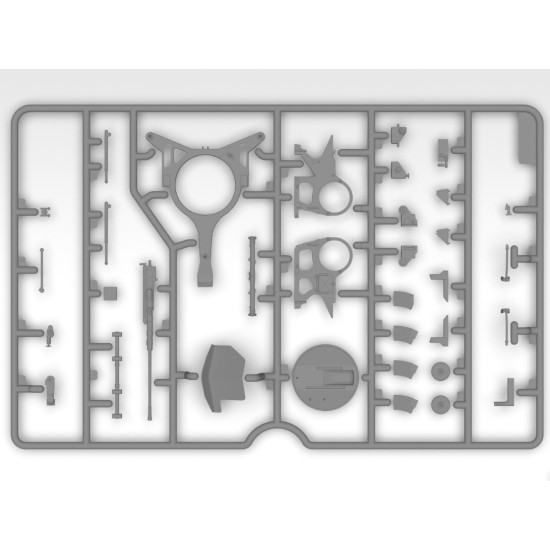 Icm 35718 1/35 2 Cm Flak 38 With Crew Plastic Figures Kit