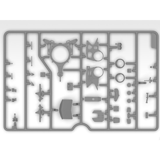 Icm 35718 1/35 2 Cm Flak 38 With Crew Plastic Figures Kit