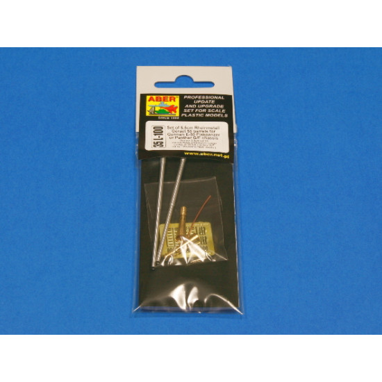 Set of 5,5cm Rheinmetall Geraet 58 barrels for German E-50 Flakpanzer 1/35 Aber 35-L100