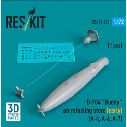 Reskit Rsu72-0270 1/72 D-704 Buddy Air Refueling Store Early 1 Pcs A-4 A-6 A-7 3d Printed