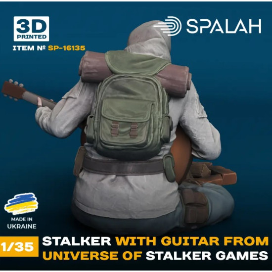 Spalah 16135 1/35 Stalker With A Guitar Near The Campfire From The Game Universe Stalker