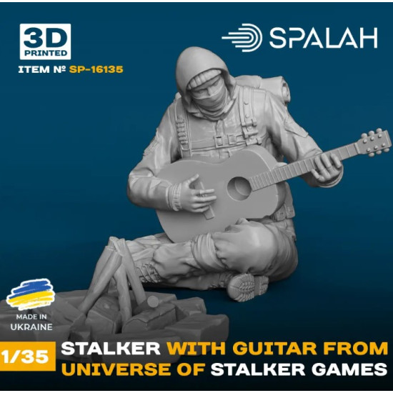 Spalah 16135 1/35 Stalker With A Guitar Near The Campfire From The Game Universe Stalker