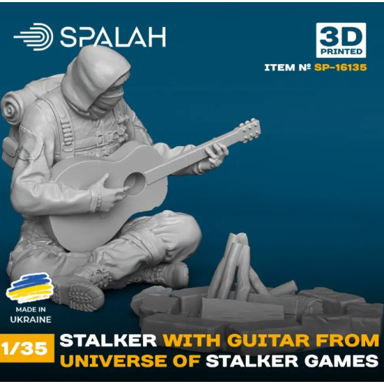 Spalah 16135 1/35 Stalker With A Guitar Near The Campfire From The Game Universe Stalker