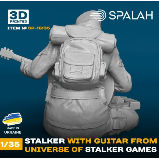 Spalah 16135 1/35 Stalker With A Guitar Near The Campfire From The Game Universe Stalker