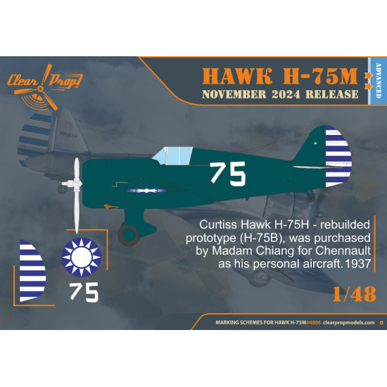 Clear Prop 4806 1/48 H-75m Hawk Plastic Model Aircraft