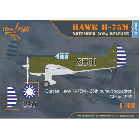 Clear Prop 4806 1/48 H-75m Hawk Plastic Model Aircraft