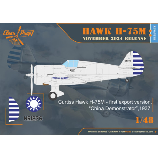 Clear Prop 4806 1/48 H-75m Hawk Plastic Model Aircraft