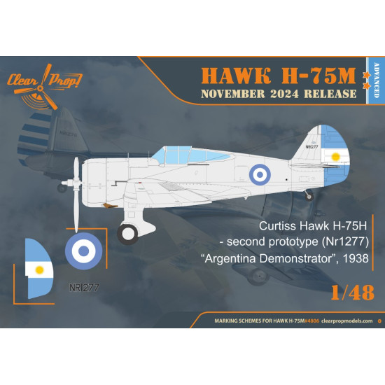 Clear Prop 4806 1/48 H-75m Hawk Plastic Model Aircraft