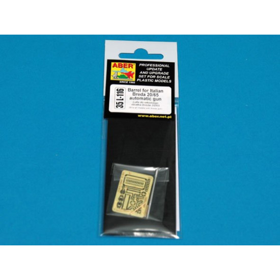 Barrel for Italian Breda 20mm L/65 automatic gun 1/35 Aber 35-L116