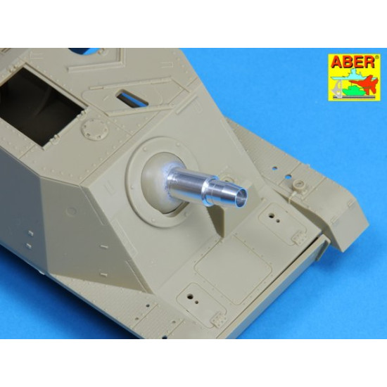 German 15cm StuH 43 barrel for Stu.Pz.IV BRUMBAR, middle/late version, for Tamiya 1/35 Aber 35-L123