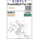 Hgw 148415 1/48 3d Decal Seatbelts For Fockewulf Fw-190 Accessories Kit