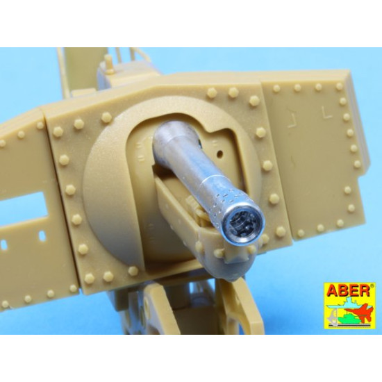 Barrel for Hungarian 40/43M 'Zrinyi' 105mm assault gun, for Bronco 1/35 Aber 35-L139