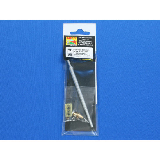 German 88mm Pak 43/1 L/71 Barrel for Ferdinand & Elefant 1/35 Aber 35-L14
