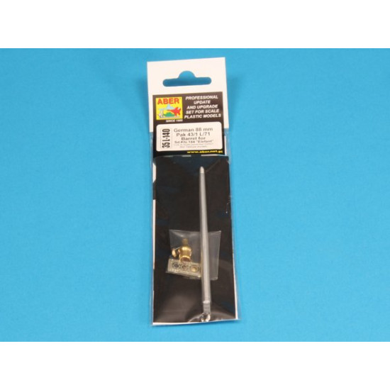 German 88 mm Pak 43/1 L/71 barrel for Elefant, for Tamiya 1/35 Aber 35-L140 German 88 mm Pak 43/1 L/71 barrel for Elefant, for Tamiya 1/35 Aber 35-L140