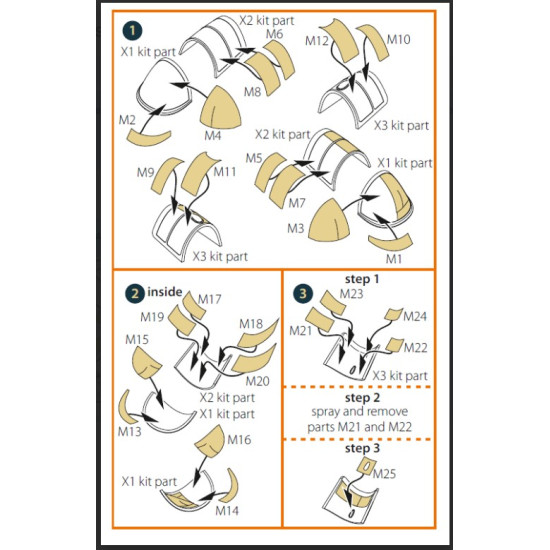 Clear Prop Cpa48043 1/48 Gloster E28/39 Pioneer Double-sided Mask On Yellow Kabuki Paper For Cp Kit Cp4823