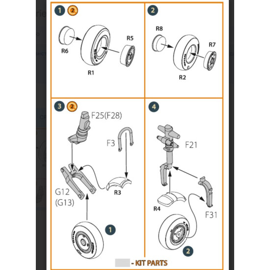 Clear Prop Cpa48044 1/48 Gloster E28/39 Pioneer Wheel Set