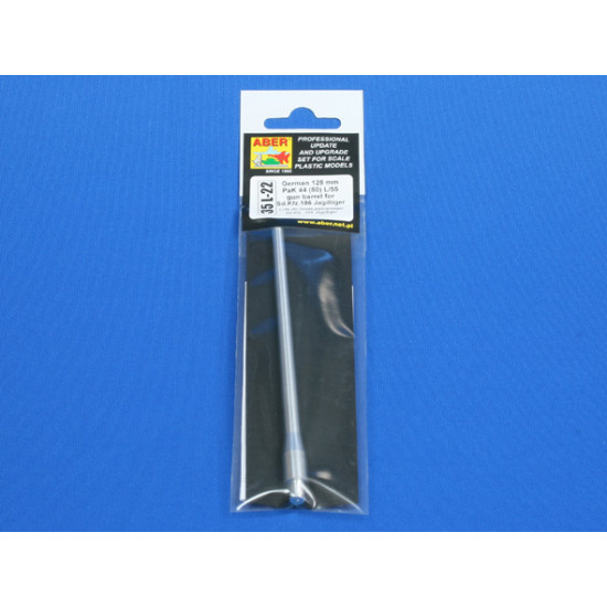 128mm PaK 44 (80) L/55 gun barrel for Sd.Kfz.186 Jagdtiger 1/35 Aber 35-L22 128mm PaK 44 (80) L/55 gun barrel for Sd.Kfz.186 Jagdtiger 1/35 Aber 35-L22