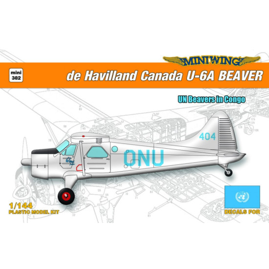 Miniwing 382 1/144 De Havilland Canada U-6a / Un Service In Congo Miniwing 382 1/144 De Havilland Canada U-6a / Un Service In Congo