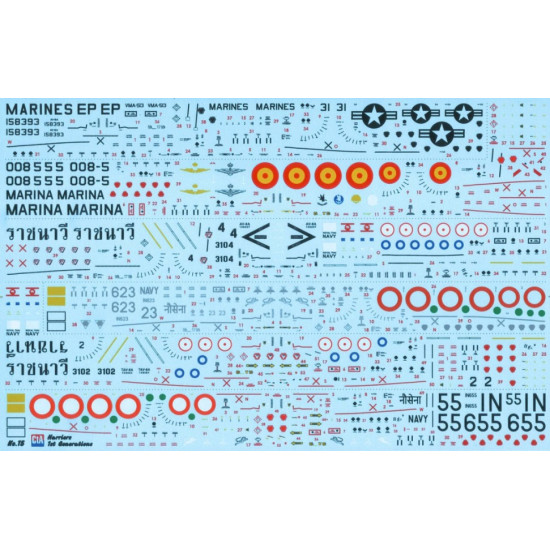 Cta Models 015 1/72 Decal Harriers 1st Generations And Two Seater