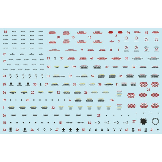 Cta Models 033 1/72 Decal F-4b/J/N Phantom Technical Data Stencils Usn And Usmc