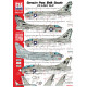 Cta Models 034 1/72 Decal Corsairs From Both Coasts A-7 B/E, Ta-7c, Usn Aircraft