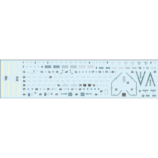 Cta Models 051 1/72 Decal For F/A-18a, B, C, D Hornet Technical Stencil Data