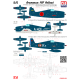 Cta Models 053 1/72 Decal Grumman F6f Hellcat Usn, Faa, Japan, Aeronavale, Uruguay