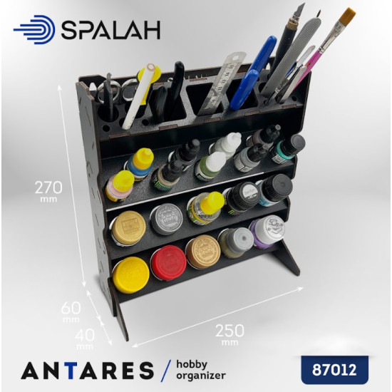 Spalah 87012 Paint And Glue Stand. Tool Holder Hobby Organizer Antares