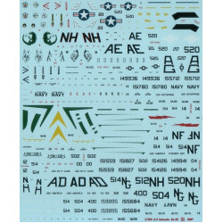 Cta Models 045 1/144 Decal Flock Of Intruder A-6 Attack And Tanker Versions 9 Markings Usn