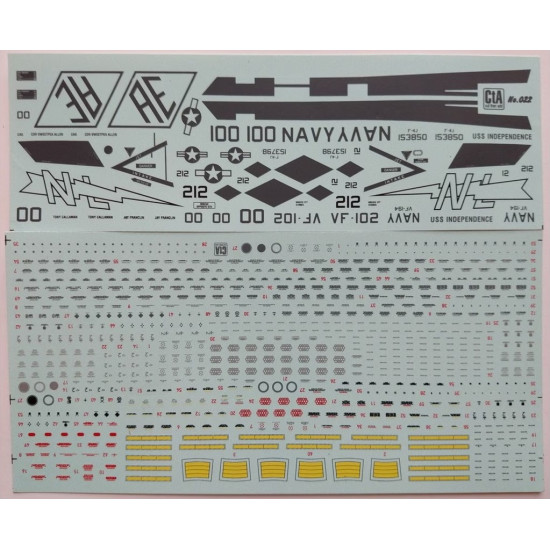 Cta Models 025 1/48 Decal Phantom Shades Of Gray Low Viz F-4j/N/S, 7 Markings