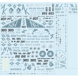 Cta Models 052 1/48 Decal For Legacy Hornets Tf-18a, F-18a, F-18a, F/A-18b Usn/Usmc